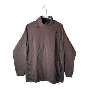 Athleta Cozy Karma Side Zip Funnel Neck Size Medium